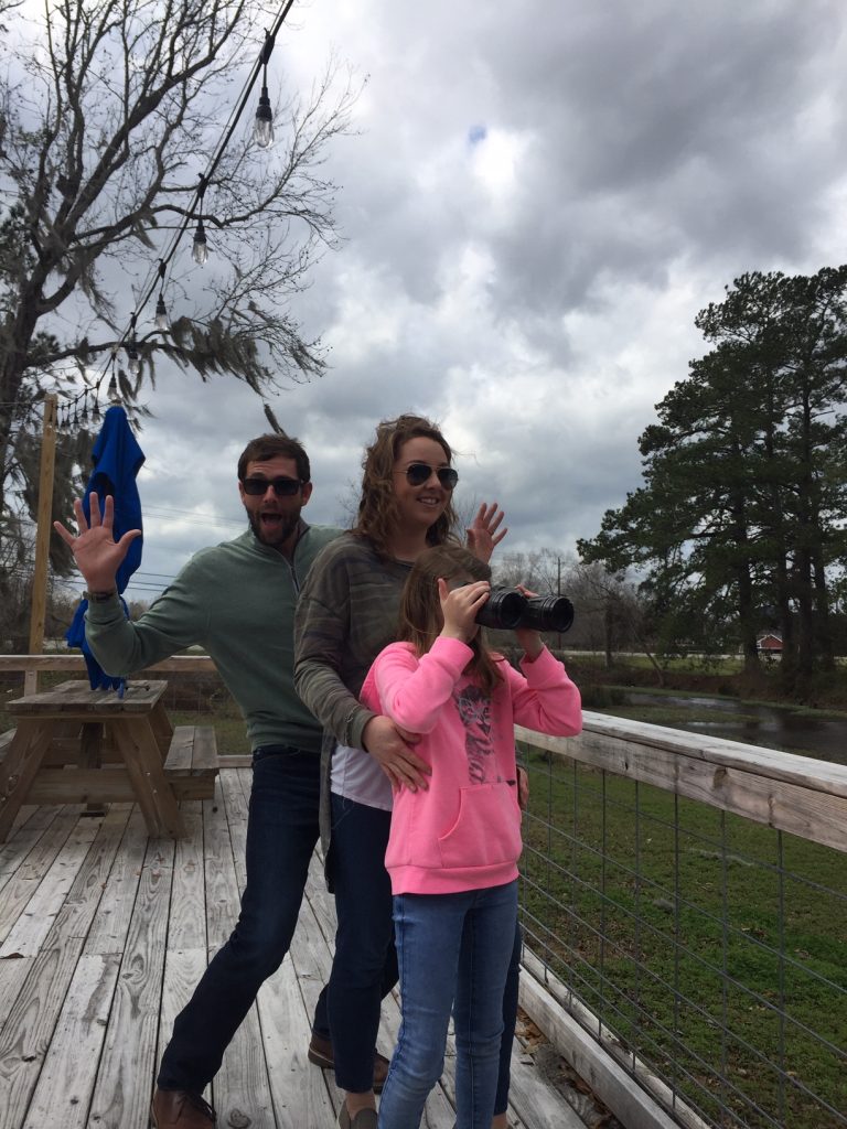 bald-eagle-family-fun-watching-nature-wetlands-eagle-walk-around-spread-wings-soaring-kids-video-binoculars-family-video-fun-at-Slabs-Lake-City-SC-