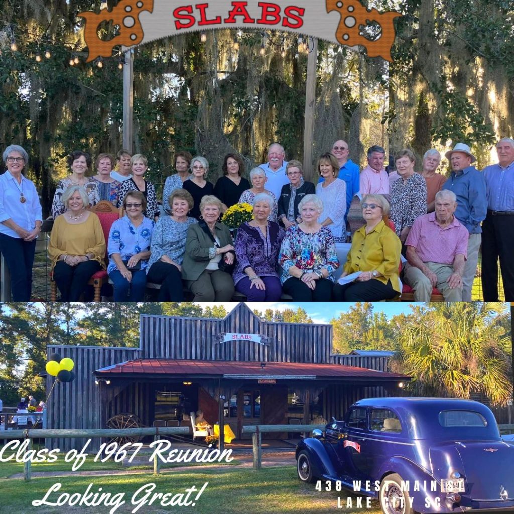 Class-of-1967-55th-Reunion-dinner-at-Slabs-bbq-restaurant-lake-city-south-carolina-event-special-meeting-gathering