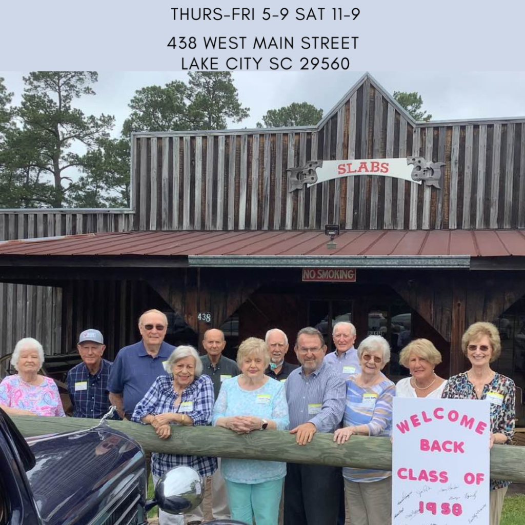 Lake City Class of 1958 reunion Slabs Lake City BBQ restaurant 