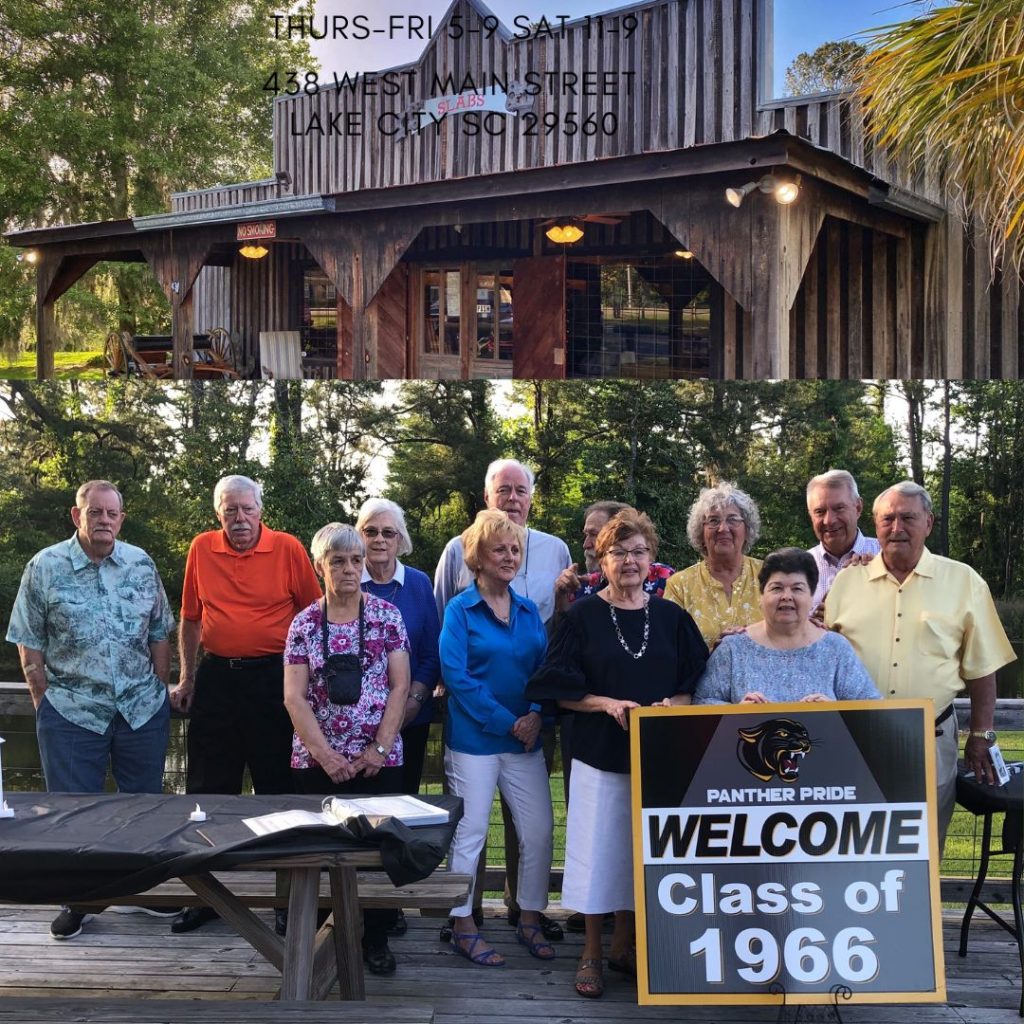 Lake City High School South Carolina Class of 1966 Slabs BBQ Restaurant SC